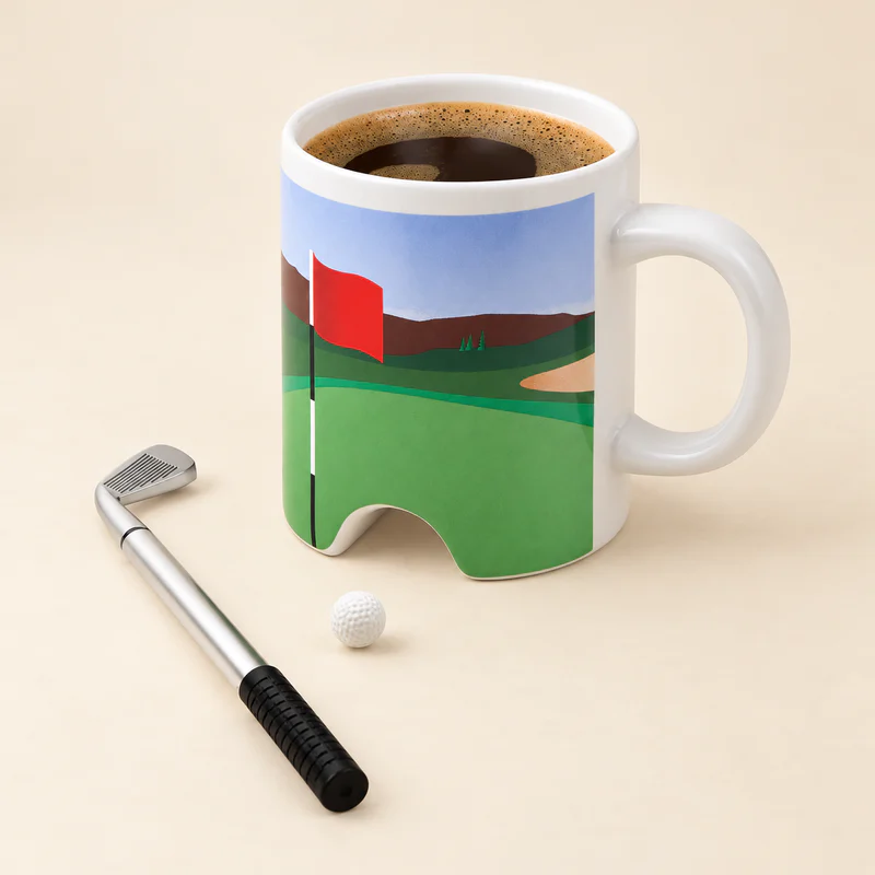 Kikkerland Putting Golf Mug