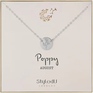 Personalized Birth Flower Necklace