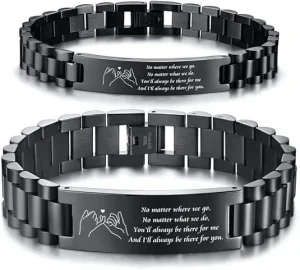 Engraved Coordinates Bracelet