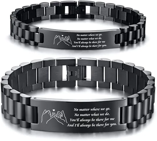 Engraved Coordinates Bracelet Valentine's Day gift for wife