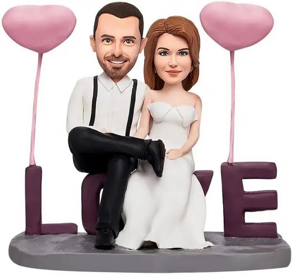 Custom Couple Bobblehead anniversary gift for partner