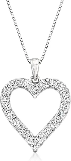 Diamond Accent Heart Pendant Valentine's Day gift for wife