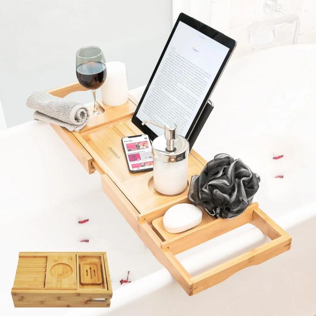 Luxury Bath Pillow and Tray Set Mother's Day gift for mom