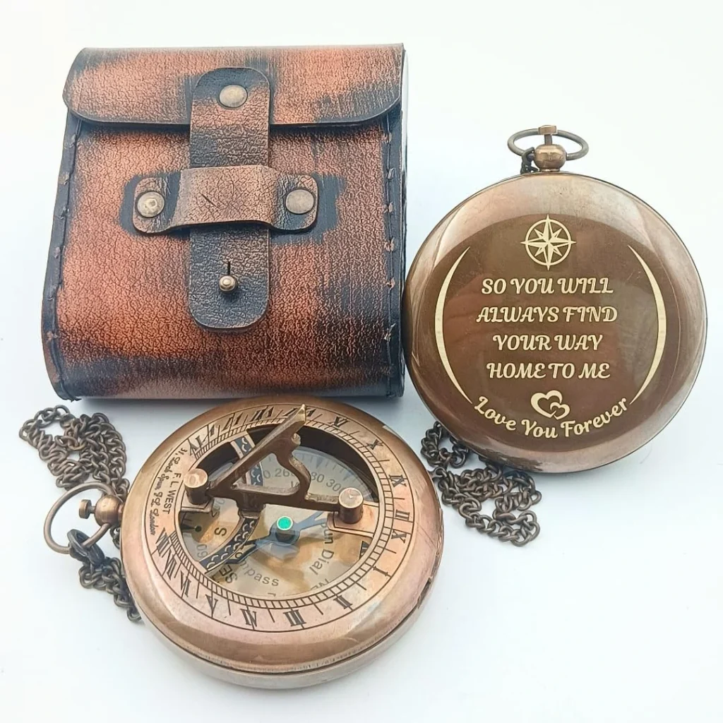 Anniversary Sundial Compass anniversary gift for husband