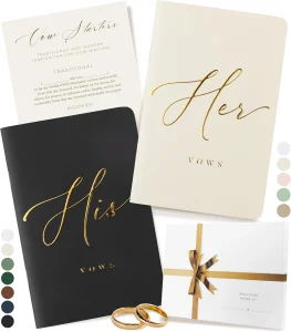 Custom Wedding Vow Book Set