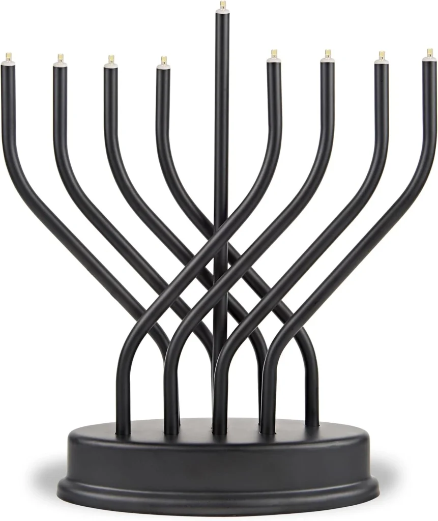 Modern Electric Menorah Hanukkah gift for family