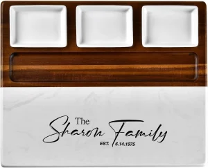 Personalized Marble Cheese Board