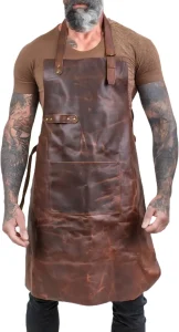 Leather Grill Apron