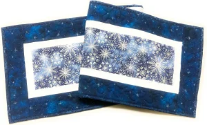 Blue and Silver Table Runner