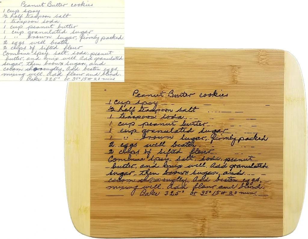 Personalized Recipe Cutting Board Mother's Day gift for mom
