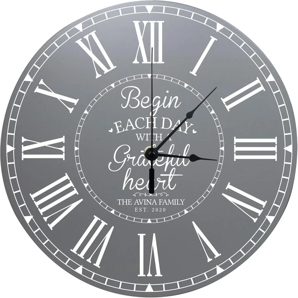 Personalized Anniversary Clock anniversary gift for spouse
