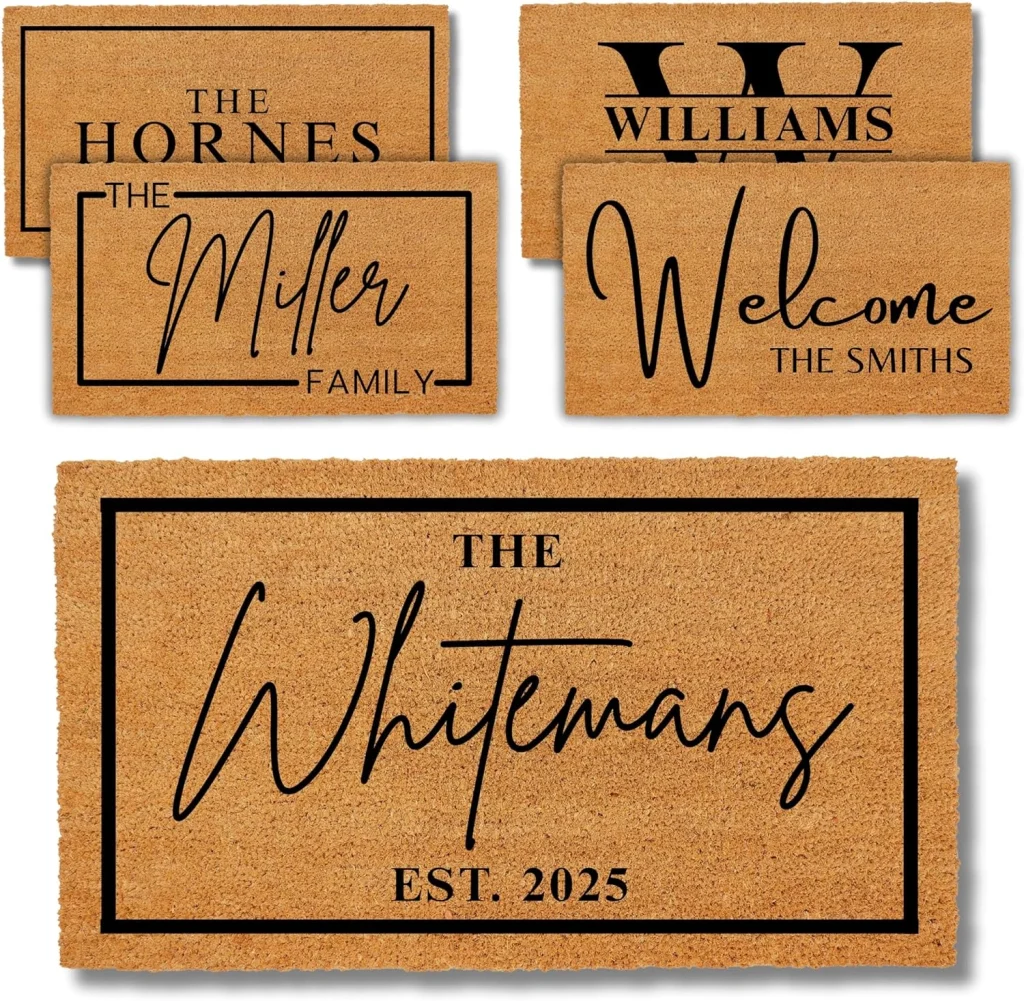 Personalized Doormat wedding gift for couple