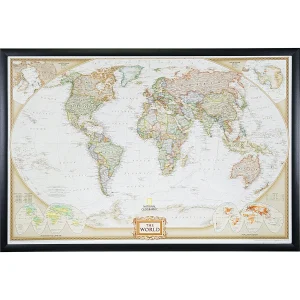 Personalized Map Push Pin Board