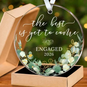Personalized Engagement Ornament